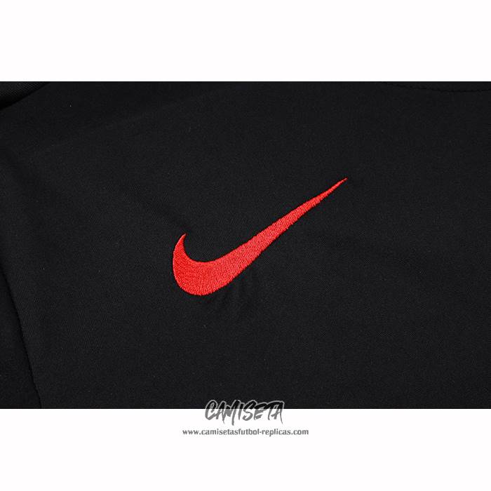 Chandal del Paris Saint-Germain 2025-2026 Manga Corta Negro - Pantalon Corto